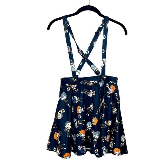 HOT TOPIC Haikyu!! Chibi Characters Suspender Skirt - Picture 2 of 4